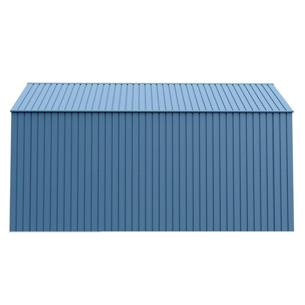 Arrow Storage Products Elite Steel Storage Shed, 12x14, Blue Grey - EG1214BG
