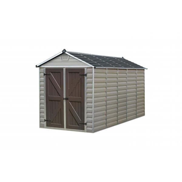 Palram Canopia SkyLight Storage Shed 6 x 12 ft. Tan - HG9612T