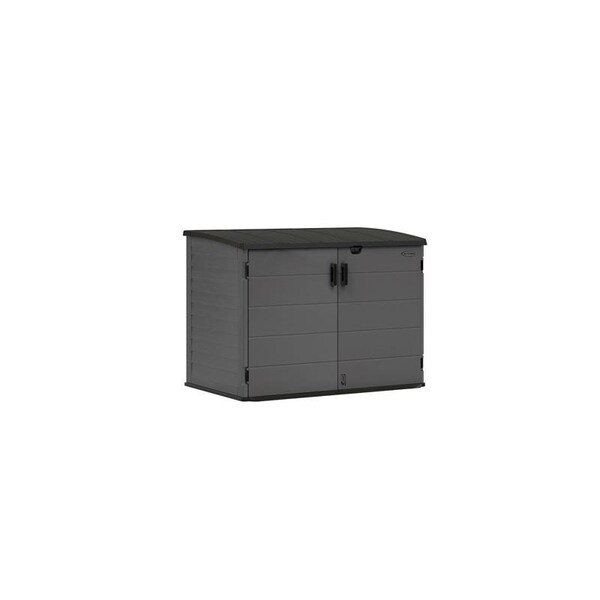 Suncast The Stow Away 5 ft. x 3 ft. Resin Horizontal Storage Shed with Floor Kit - BMS4781