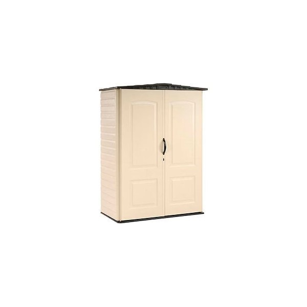 Rubbermaid Rubbermaid Small Storage Shed FG5L1000SDONX, 4'4"W X 2'D X 6'H - FG5L1000SDONX