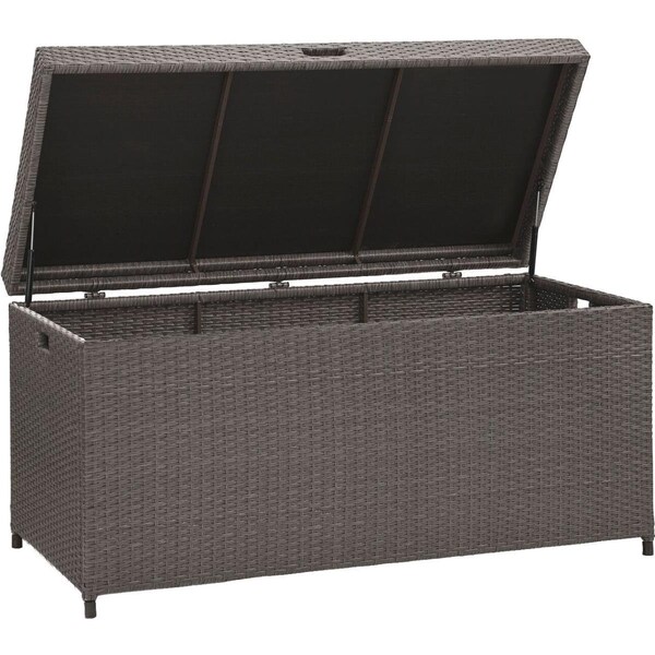 Crosley Palm Harbor Outdoor Wicker Storage Bin - Grey - CO7300-WG