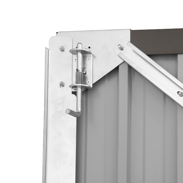 Sunjoy 10 ft. x 20 ft. Outdoor Storage Shed, Carport, Tan - A110006602