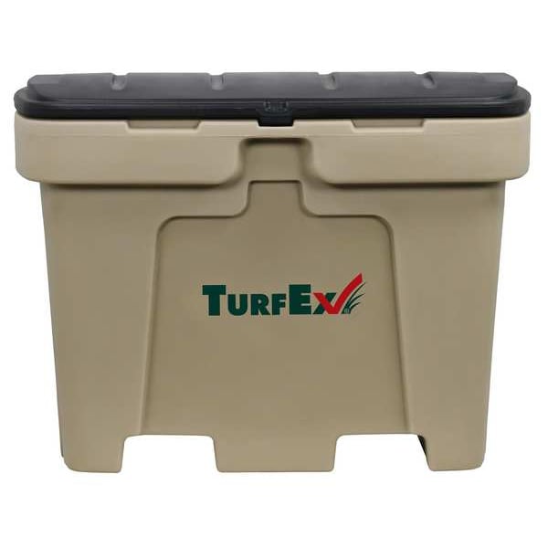 Turfex Storage Container, Polyethylene, Brown, 35 3/4 in H, 33.25 in W - 74059