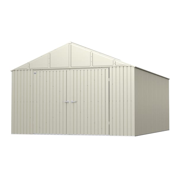 Arrow Storage Products Elite Steel Storage Shed, 12x16, Cool Grey - EG1216CG