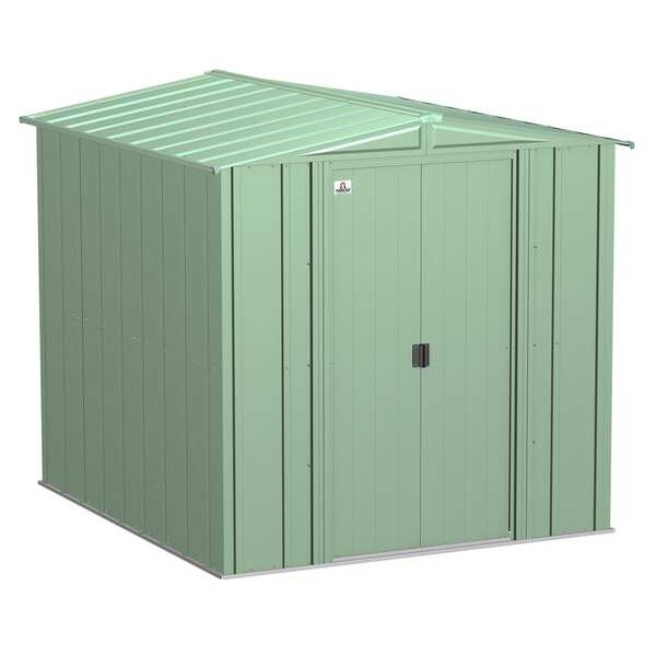 Arrow Storage Products 6x7 Classic Steel Storage Shed, Sage Green - CLG67SG