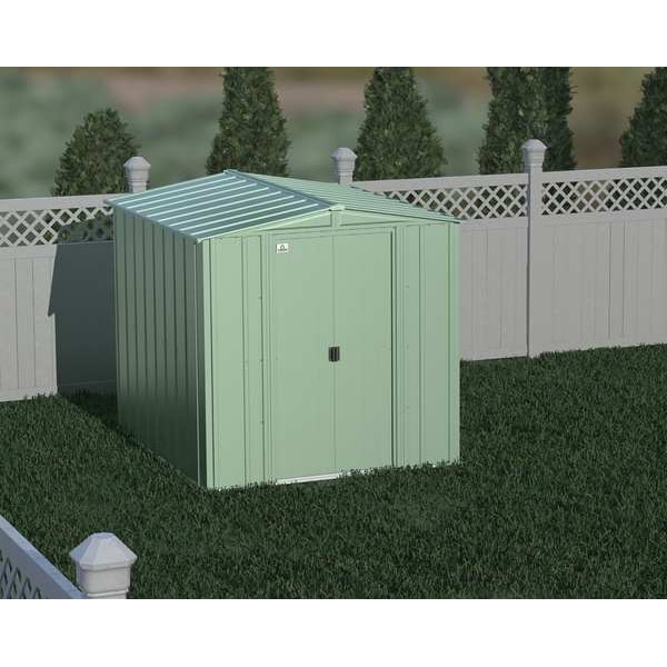 Arrow Storage Products 6x7 Classic Steel Storage Shed, Sage Green - CLG67SG