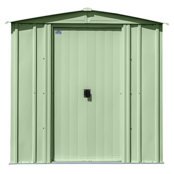 Arrow Storage Products 6x7 Classic Steel Storage Shed, Sage Green - CLG67SG