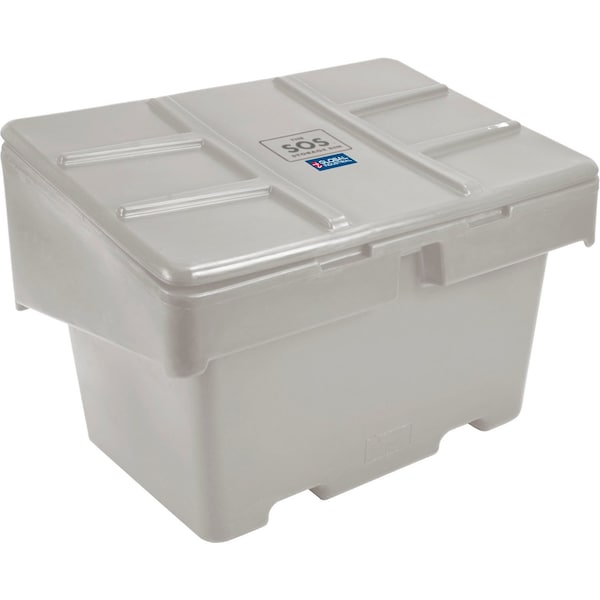 Global Industrial Lockable Outdoor Storage Container, 48inLx33inWx34inH, 18.5 Cu. Ft., Light Gray - 493393GY