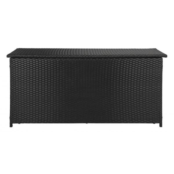 Safavieh 53 in. Cosima 13 gal Outdoor Storage Box, Black - PAT9002A