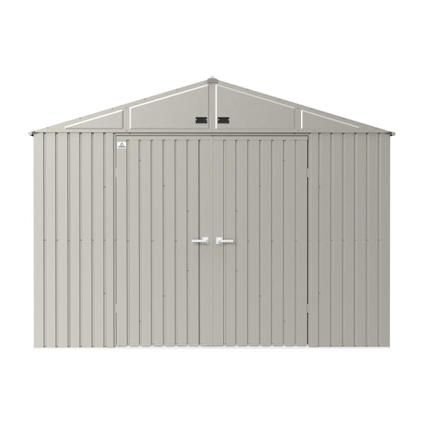 Arrow Storage Products Elite Steel Storage Shed, 10x14, Cool Grey - EG1014CG