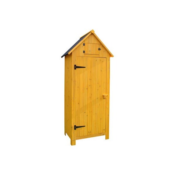 Almo Fulfillment Services Hanover Wooden Storage Shed, 30" x 20-2/5" x 69-3/5" Yellow - HANWS0102-YEL