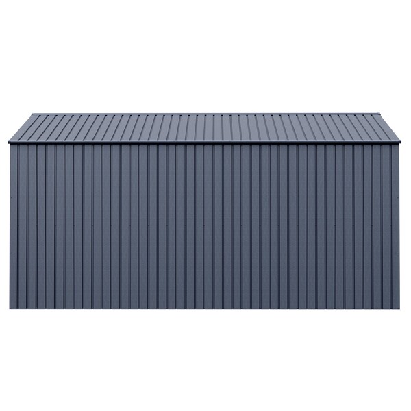 Arrow Storage Products Elite Steel Storage Shed, 10x14, Anthracite - EG1014AN