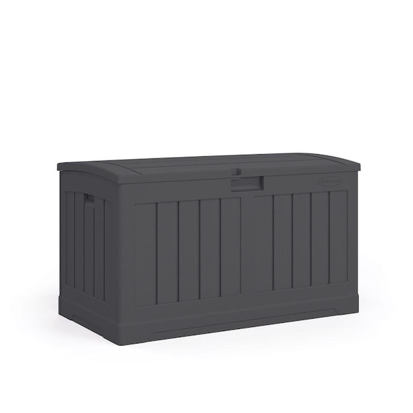 Suncast 37 in. W X 22 in. D Peppercorn Plastic Deck Box 50 gal - DB5025P