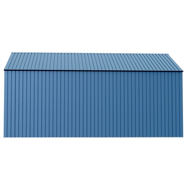 Arrow Storage Products Elite Steel Storage Shed, 12x16, Blue Grey - EG1216BG
