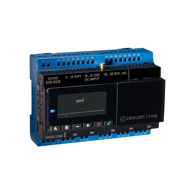 Crouzet Logic Controller em4 B26 Kit Gloss Black - 88981106