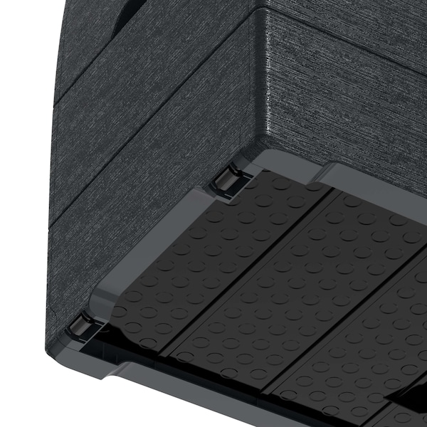 Duramax 17-3/4 in L, 46-1/4 in W, 22 in H, Gray, Resin - 86600