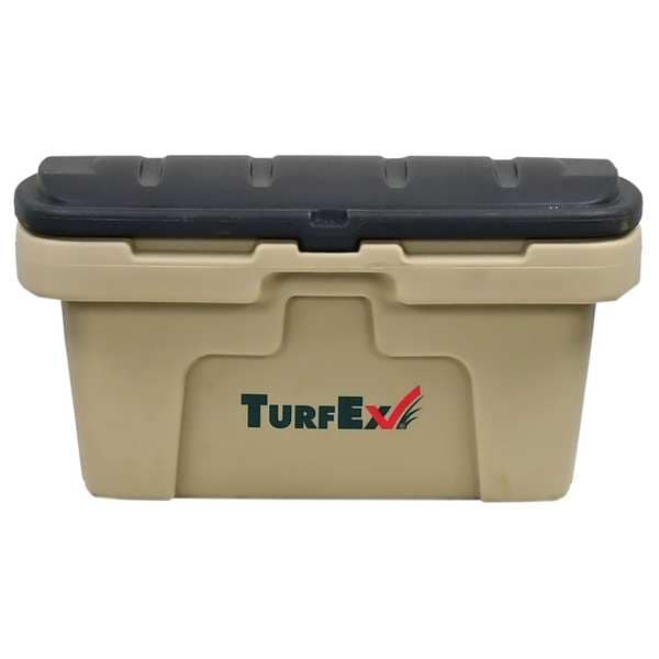 Turfex Storage Container, Polyethylene, Brown, 17 2/5 in H, 22.75 in W - 74053