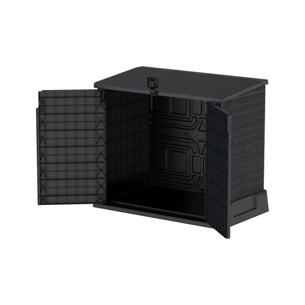 Duramax Storeaway 4 ft. 3 In. x 2 ft. 5 In. x 3 Ft 7 In. Resin Horizontal Storage Shed Gray - 86620