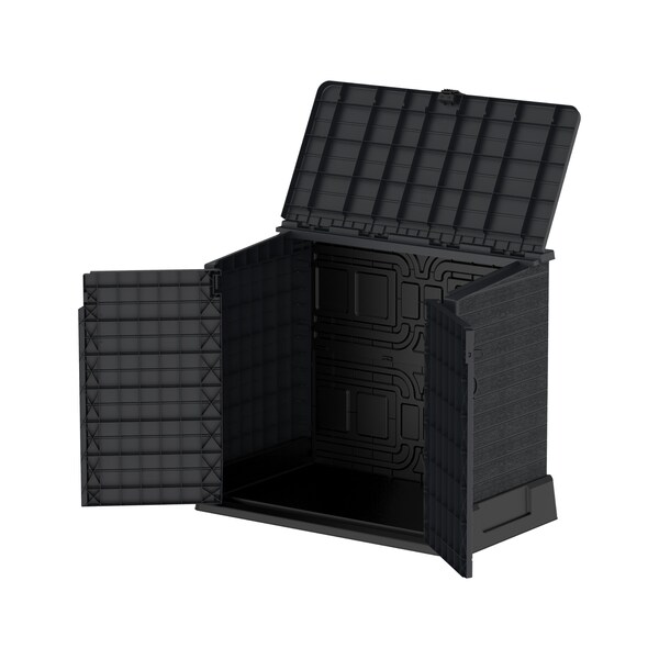 Duramax Storeaway 4 ft. 3 In. x 2 ft. 5 In. x 3 Ft 7 In. Resin Horizontal Storage Shed Gray - 86620