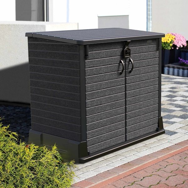 Duramax Storeaway 4 ft. 3 In. x 2 ft. 5 In. x 3 Ft 7 In. Resin Horizontal Storage Shed Gray - 86620