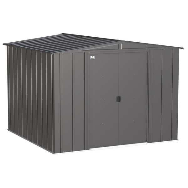 Arrow Storage Products Shed, Charcoal, Assembled - CLG88CC