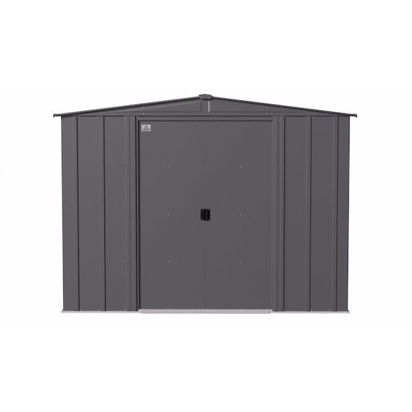Arrow Storage Products Shed, Charcoal, Assembled - CLG88CC
