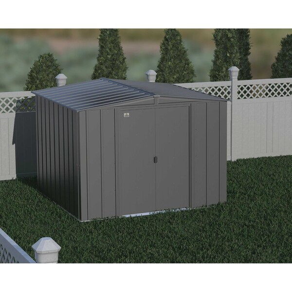 Arrow Storage Products Shed, Charcoal, Assembled - CLG88CC