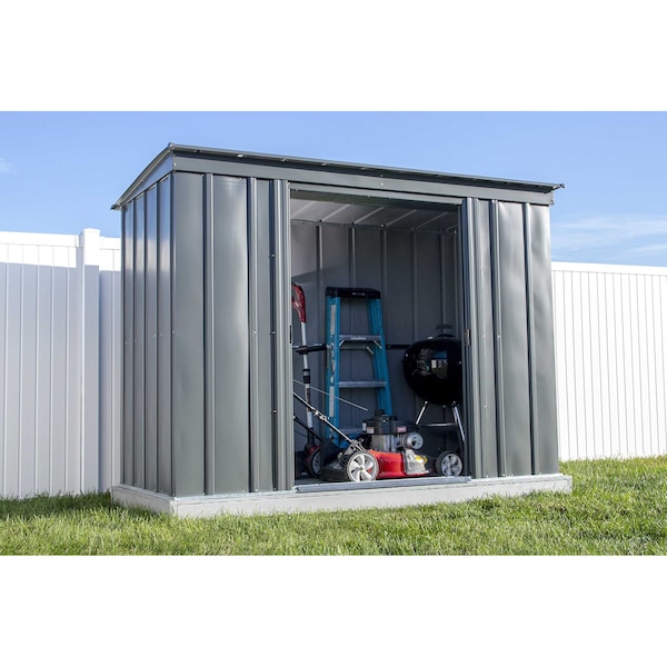 Arrow Storage Products Shed, Charcoal, Unassembled - CLP84CC