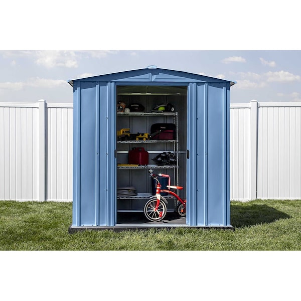 Arrow Storage Products Shed, Blue Gray, Unassembled - CLG65BG