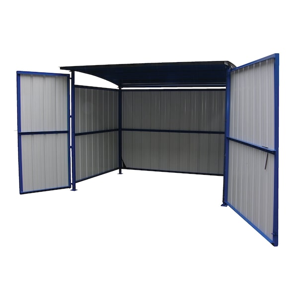 Vestil Steel Multi Duty Shed, Blue Frame - MDS-96-DR
