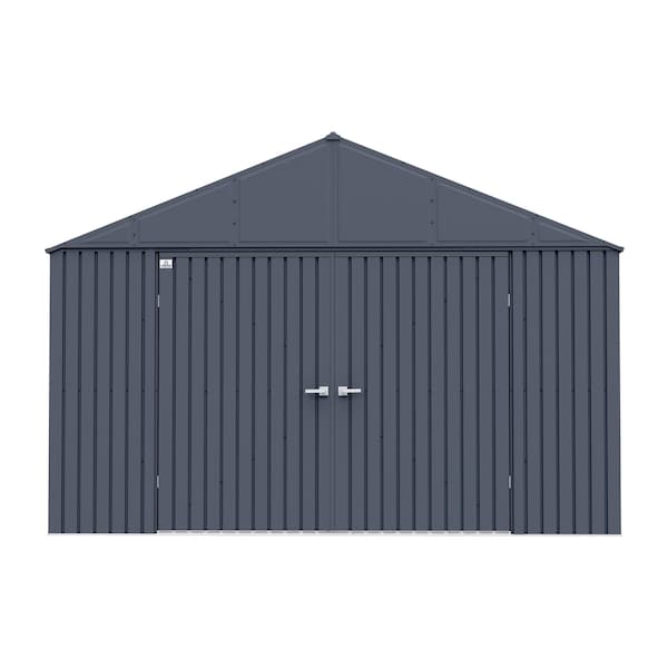 Arrow Storage Products Elite Steel Storage Shed, 12x14, Anthracite - EG1214AN