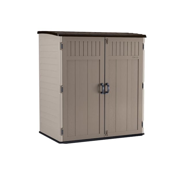 Suncast 6 ft. x 3 ft. Resin Vertical Pent Storage Shed with Floor Kit - BMS6202