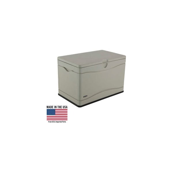 Lifetime Lifetime 60059 Outdoor Deck Storage Box 80 Gallon, Sand w/Black Bottom - 60059