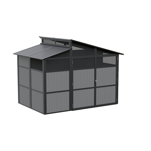Sojag Rainier 8 x 11 ft. Aluminum Frame Storage Shed - 500-9168747