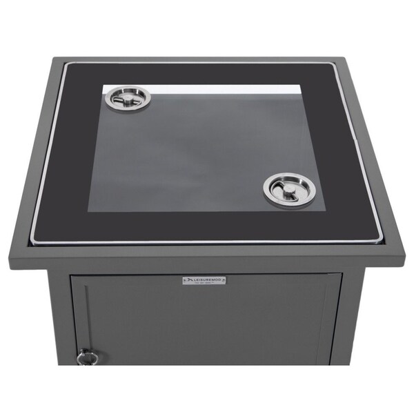 Leisuremod Walbrooke Grey Patio Square Tank Holder, Grey - WH20GR