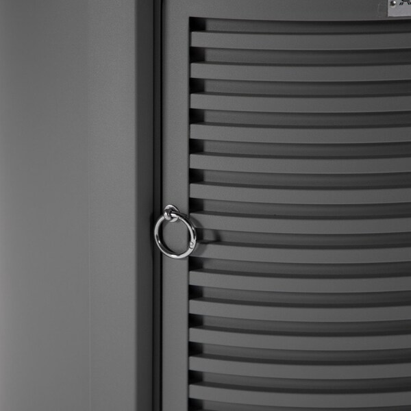 Leisuremod Walbrooke Grey Patio Round Tank Holder with Slats Design, Grey - WHS24GR