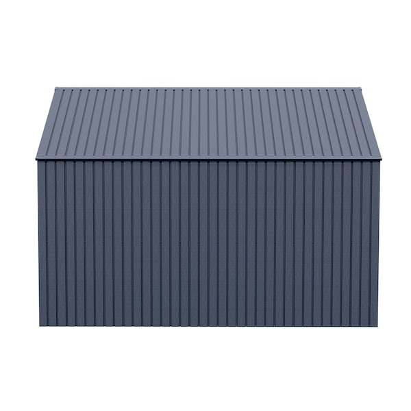 Arrow Storage Products Elite Steel Storage Shed, 12x12, Anthracite - EG1212AN