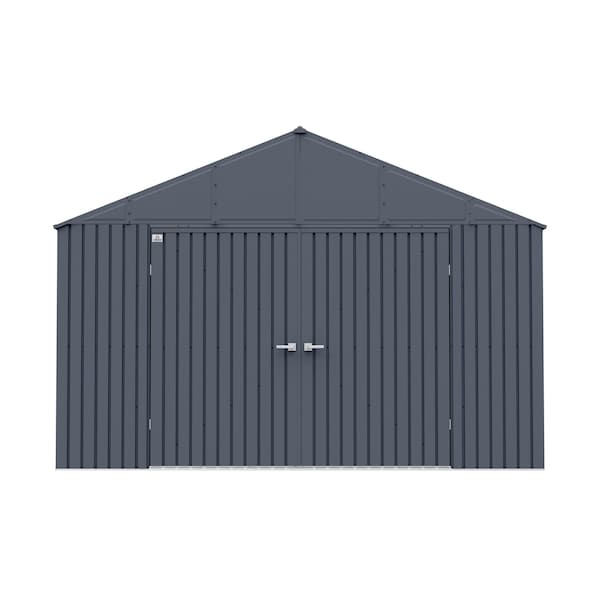 Arrow Storage Products Elite Steel Storage Shed, 12x12, Anthracite - EG1212AN