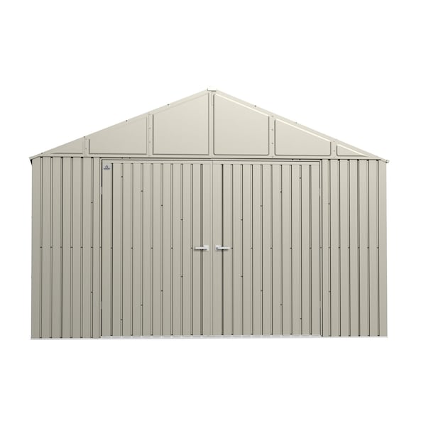 Arrow Storage Products Elite Steel Storage Shed, 12x12, Cool Grey - EG1212CG