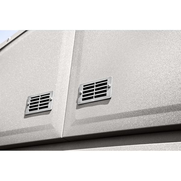 Arrow Storage Products Elite Steel Storage Shed, 12x12, Cool Grey - EG1212CG