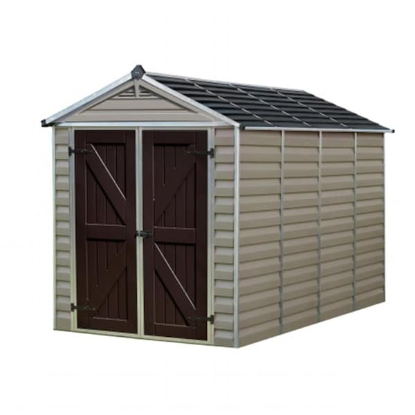 Palram Canopia SkyLight Storage Shed 6 x 10 ft. Tan - HG9610T