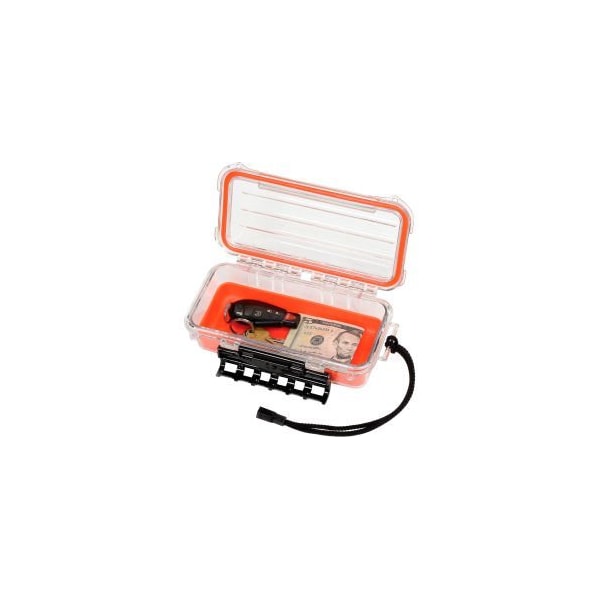 Plano Plano Guide Series Airtight & Waterproof Storage Case, 9"L x 4-7/8"W x 3"H, Orange - 145000