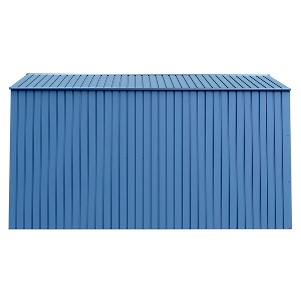 Arrow Storage Products Elite Steel Storage Shed, 10x14, Blue Grey - EG1014BG