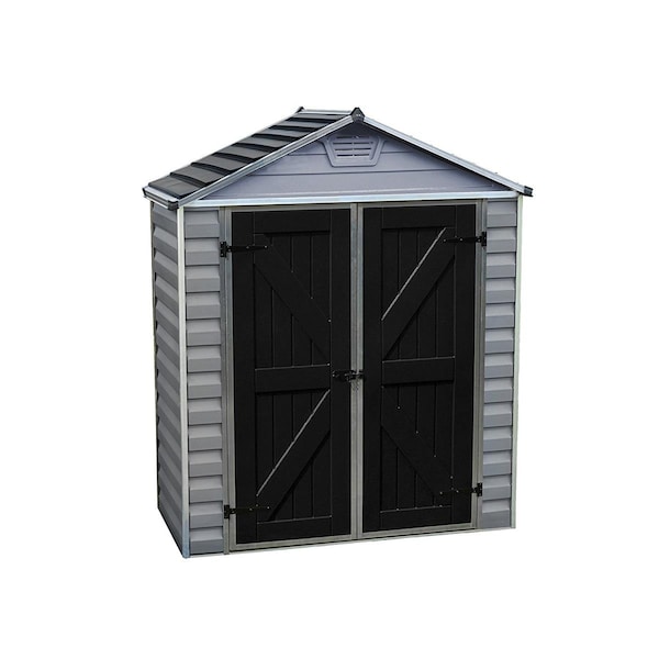 Palram Canopia  SkyLight Storage Shed - 6 x 3 ft. - Gray - HG9603GY