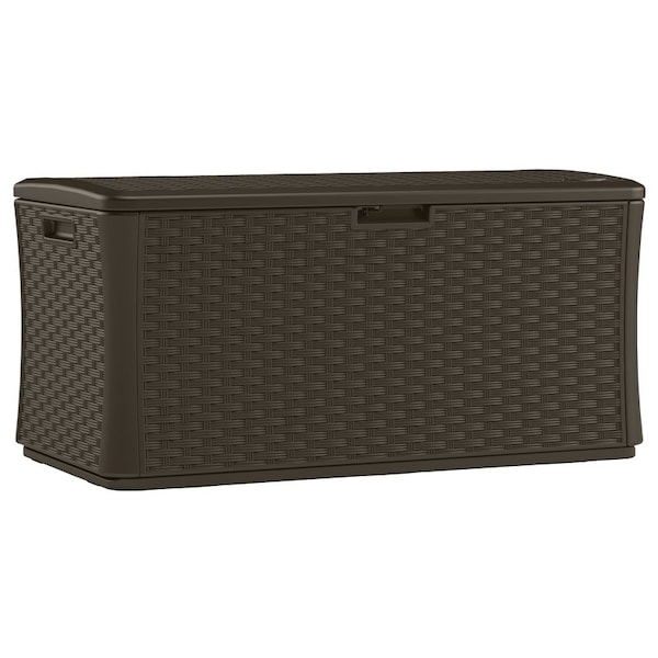 Suncast 55 in. W X 29 in. D Brown Plastic Deck Box 134 gal - BMDB134004