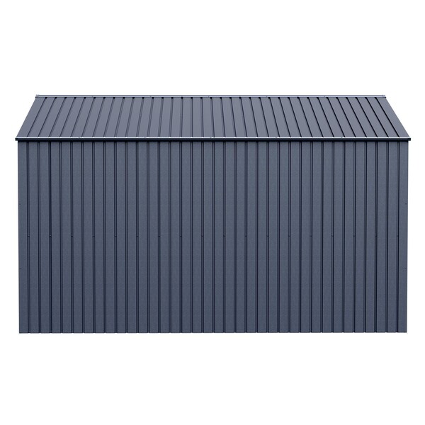 Arrow Storage Products Elite Steel Storage Shed, 10x12, Anthracite - EG1012AN