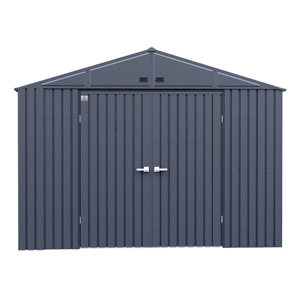 Arrow Storage Products Elite Steel Storage Shed, 10x12, Anthracite - EG1012AN