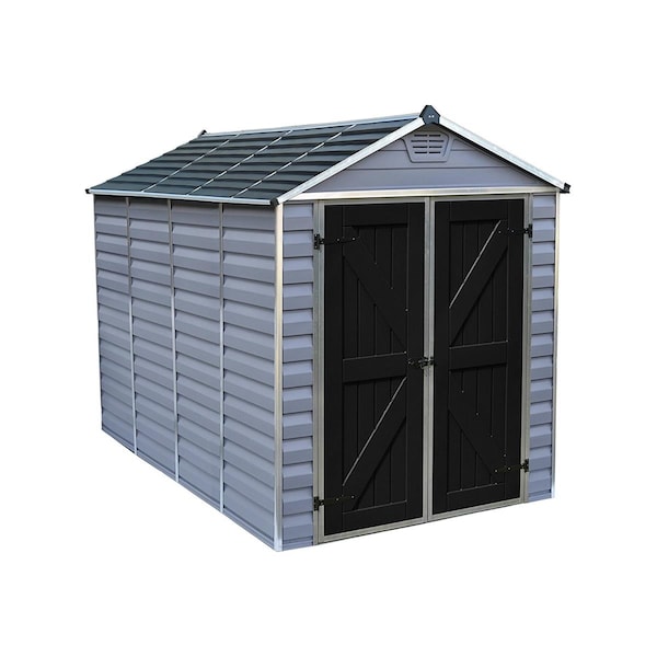 Palram Canopia SkyLight Storage Shed 6 x 10 ft. Gray - HG9610GY