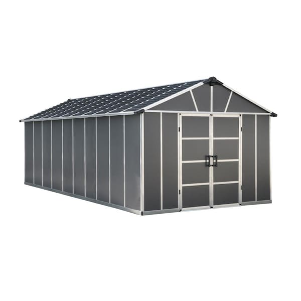 Palram Canopia  11 x 21 ft. Yukon Storage Shed  Gray - HG9921SGY