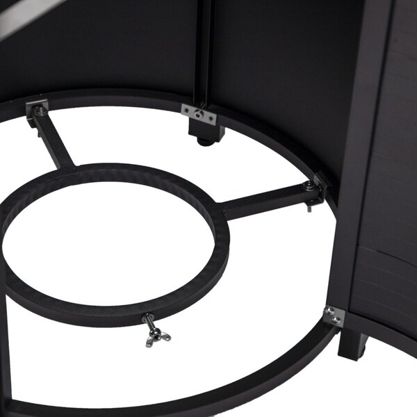Leisuremod Walbrooke Black Patio Round Tank Holder, Black - WH24BL